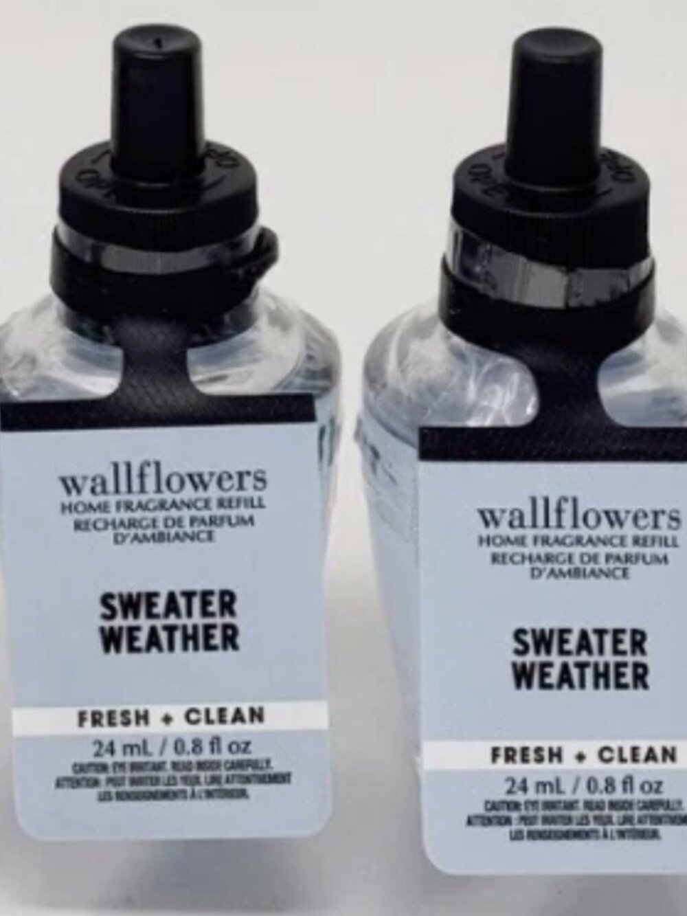 Bath and‎ Body Works Sweater Weather Wallflower Fragrance Refill Lot of 4